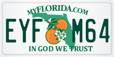 FL license plate EYFM64