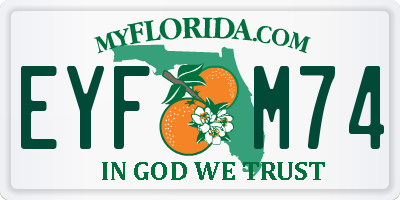 FL license plate EYFM74