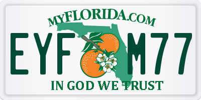 FL license plate EYFM77