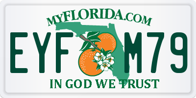 FL license plate EYFM79