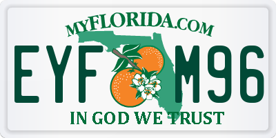 FL license plate EYFM96