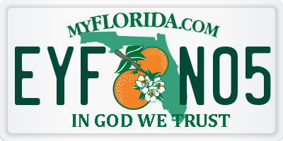 FL license plate EYFN05