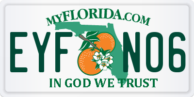 FL license plate EYFN06