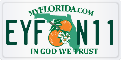 FL license plate EYFN11