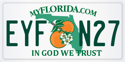 FL license plate EYFN27
