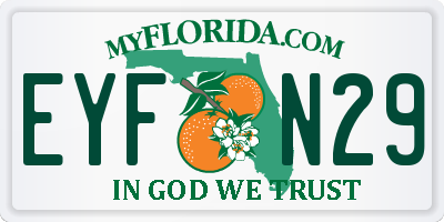 FL license plate EYFN29
