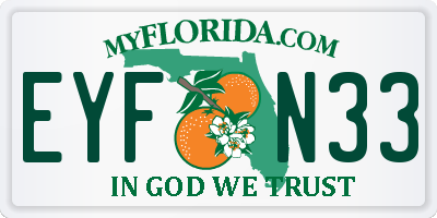 FL license plate EYFN33