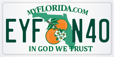 FL license plate EYFN40
