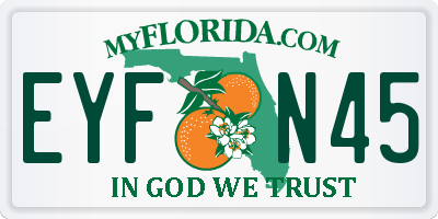 FL license plate EYFN45