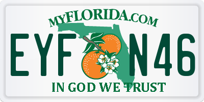 FL license plate EYFN46
