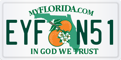 FL license plate EYFN51