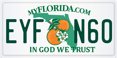 FL license plate EYFN60