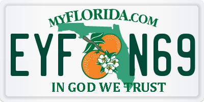FL license plate EYFN69