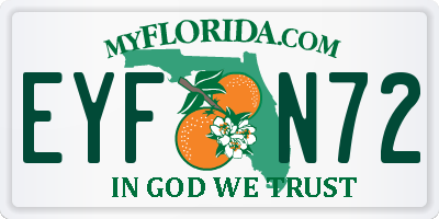 FL license plate EYFN72