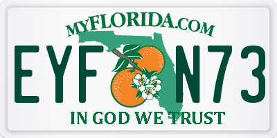 FL license plate EYFN73