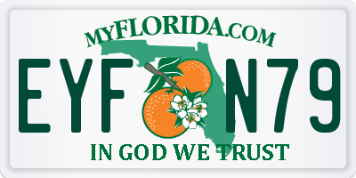 FL license plate EYFN79