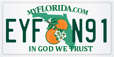 FL license plate EYFN91