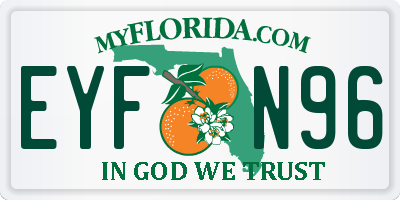 FL license plate EYFN96