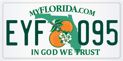 FL license plate EYFO95
