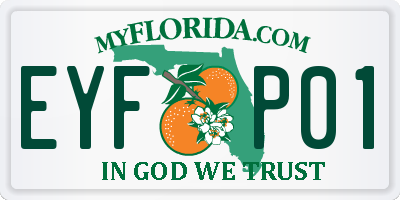 FL license plate EYFP01