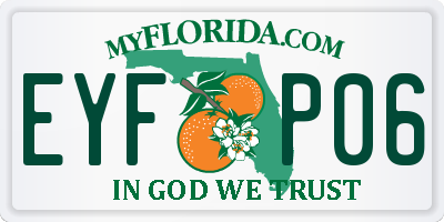 FL license plate EYFP06