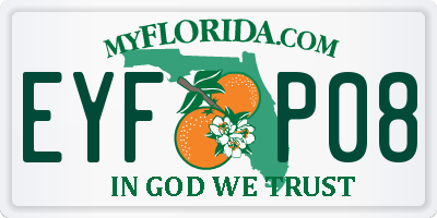 FL license plate EYFP08