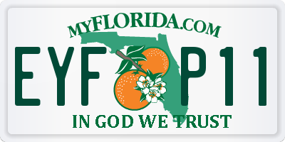 FL license plate EYFP11