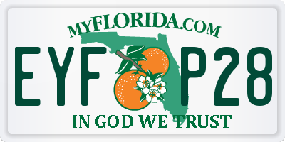 FL license plate EYFP28