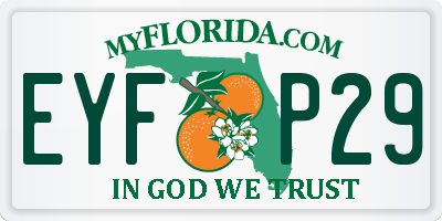 FL license plate EYFP29