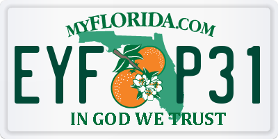 FL license plate EYFP31