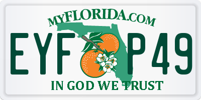 FL license plate EYFP49