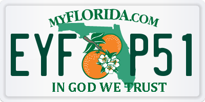 FL license plate EYFP51