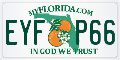 FL license plate EYFP66