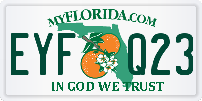 FL license plate EYFQ23