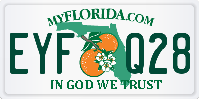 FL license plate EYFQ28