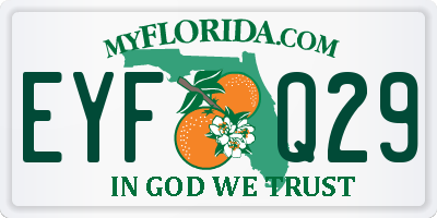 FL license plate EYFQ29
