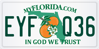 FL license plate EYFQ36