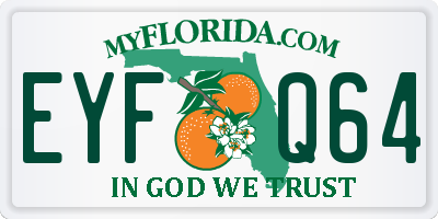 FL license plate EYFQ64