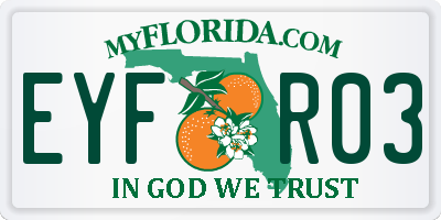FL license plate EYFR03
