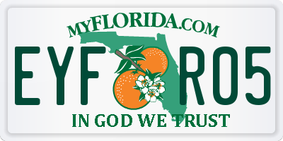 FL license plate EYFR05