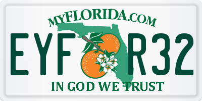FL license plate EYFR32