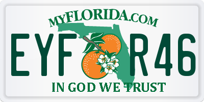 FL license plate EYFR46