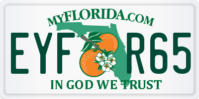 FL license plate EYFR65