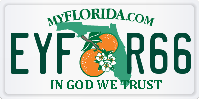 FL license plate EYFR66
