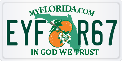 FL license plate EYFR67