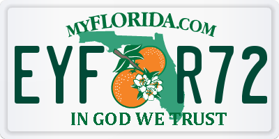 FL license plate EYFR72