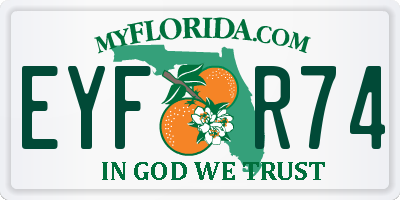 FL license plate EYFR74