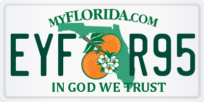 FL license plate EYFR95