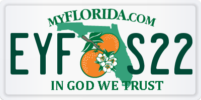 FL license plate EYFS22