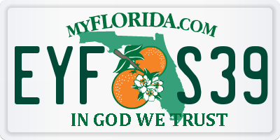 FL license plate EYFS39